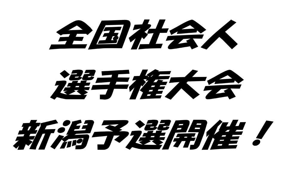 全国社会人選手権大会新潟予選