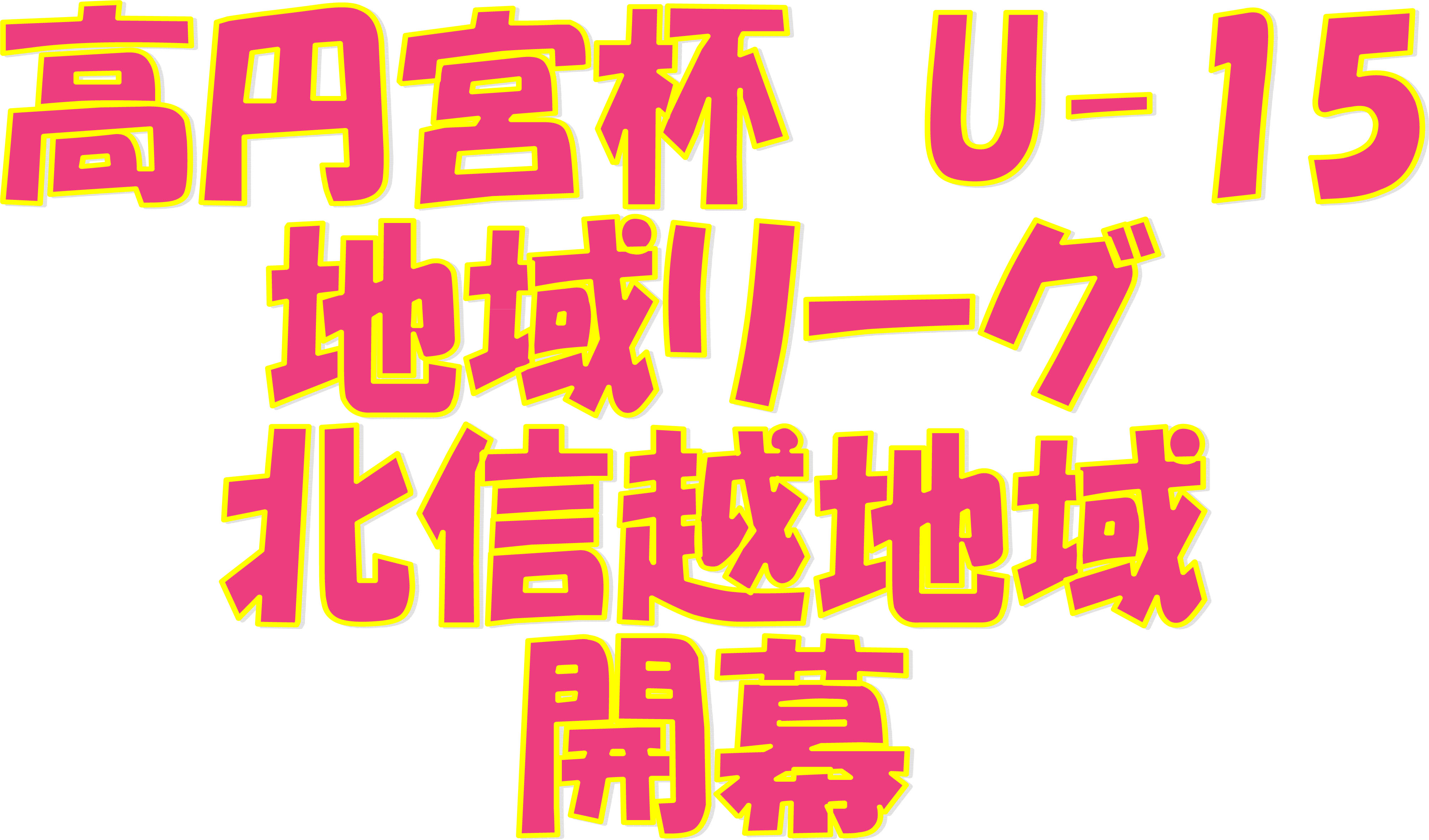 高円宮杯 U-15 地域リーグ 北信越地域